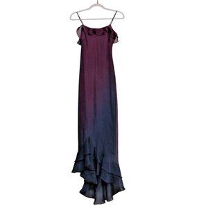 Vintage 90s Y2K Maxi Dress Prom Gown Size 6 Ombre Fairy Whimsigoth Fairy Tiered